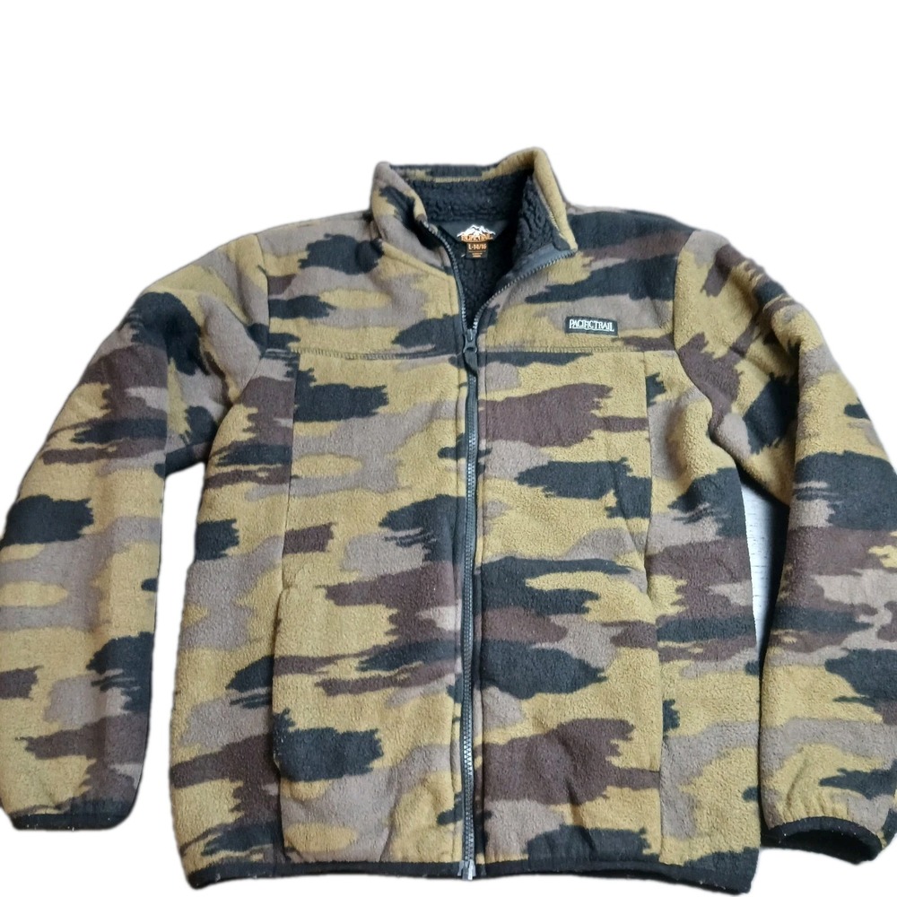Pacific Trail Boys Camo Soft Warm Fleece Jacket, Size L‎ (14/16) #430C